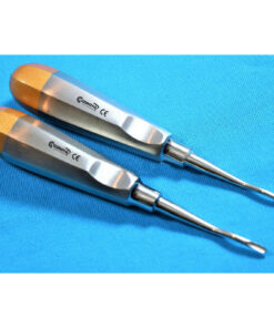 2 Dental Elevator Serrated No 77R E77R Light Handle Dental Instruments-German