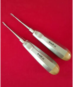 2 NEW APICAL ROOT DENTAL EXTRACTING ELEVATOR DEL-302HF +303HF (GERMAN GRADE)