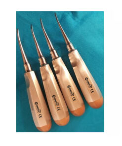 4 PCS CURVED DENTAL SURGERY EXTRACTING EXTRACTION LUXATING ELEVATOR