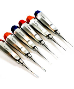 6 STR DENTAL EXTRACTING LUXATING APICAL ROOT TIP ELEVATOR 0.75+1+1.5+2+2.5+3MM