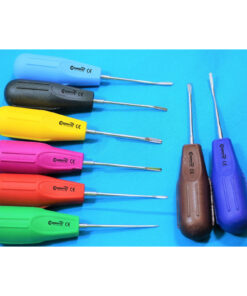 8 Dental Luxating Elevator Tooth Extraction Tools 8 Pcs Straight Curved & Angled