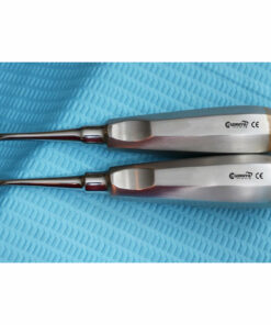 GERMAN 2 PCS CURVED DENTAL SURGERY EXTRACTION LUXATING ELEVATOR- GOLD