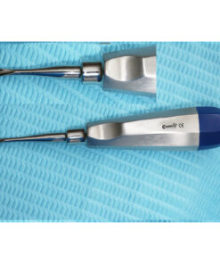 GERMAN 3MM CURVED DENTAL SURGERY EXTRACTING EXTRACTION LUXATING ELEVATOR-BLUE
