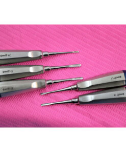 GERMAN 5 PC STRAIGHT DENTAL SURGERY EXTRACTING LUXATING APICAL ROOT TIP ELEVATOR