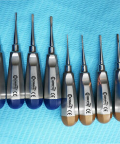 GERMAN 8 PC STRAIGHT DENTAL SURGERY EXTRACTING LUXATING APICAL ROOT TIP ELEVATOR
