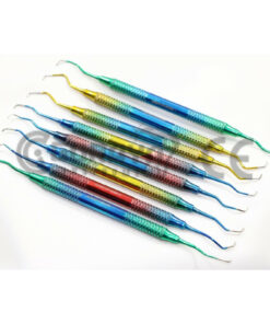 German 8 Pcs PERIODONTAL HOLLOW GRACEY CURETTE SET MEDICAL SURGICAL INSTRUMENTS