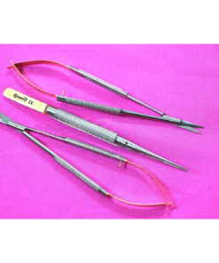 NEW PREMIUM GERMAN 3 Castroviejo Micro SCISSORS STR+ CVD + Forceps Dental EYE