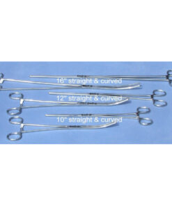 New 6pc Set Straight + Curved Hemostat Forceps Locking Clamps Stainless