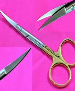 Premium GERMAN TC Iris Scissors 4.5 Curved Surgical Dental Instruments