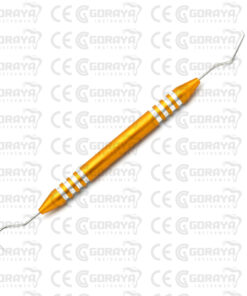 Dental Explorer Probe 23 - 17 Double Ended Yellow Color Hollow Handle Scaler