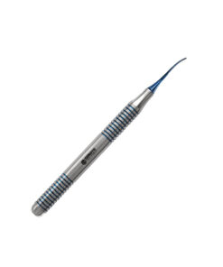 Atraumatic Extraction Periotomes PT-5 Curved Single Ended-Blue Titanium
