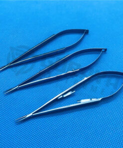 14cm Titanium Needle Holder with Lock eye Instrument Cosmetic Pin Clamp Tweezers